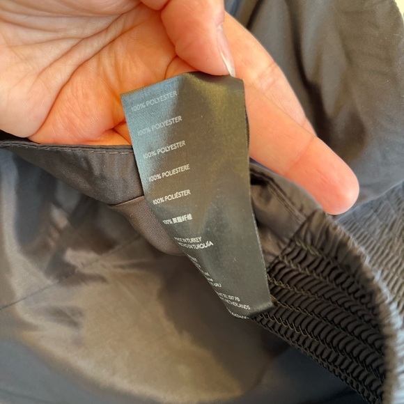 Anthropologie 12W Black One-Shoulder Party Top Draped Evening Cropped - Picture 6 of 6